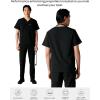 imageMembers Only Brighton VNeck Mens Scrubs Top with Pockets  Medical Scrubs for Men  Hospital Uniform  Stretch FabricBlack