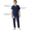 imageMembers Only Brighton VNeck Mens Scrubs Top with Pockets  Medical Scrubs for Men  Hospital Uniform  Stretch FabricNavy