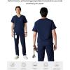 imageMembers Only Brighton VNeck Mens Scrubs Top with Pockets  Medical Scrubs for Men  Hospital Uniform  Stretch FabricNavy