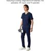 imageMembers Only Brighton VNeck Mens Scrubs Top with Pockets  Medical Scrubs for Men  Hospital Uniform  Stretch FabricNavy