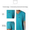 imageMembers Only Brighton VNeck Mens Scrubs Top with Pockets  Medical Scrubs for Men  Hospital Uniform  Stretch FabricTeal