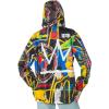 imageBasquiat Windbreaker Oversized Jacket  Black Black  Large