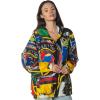 imageBasquiat Windbreaker Oversized Jacket  Black Black  Large