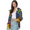 imageBasquiat Windbreaker Oversized Jacket  Black Black  Large