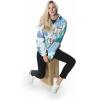 imageMembers Only Big Bugs Windbreaker Oversized Jacket for Women  Versatile Style  Comfortable Blue Large