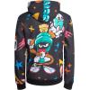 imageMembers Only Boys Active Tracksuit Set  2 Piece Looney Tunes Marvin Tom ampamp Jerry Fleece Hoodie and Sweatpants Size 418Black Marvin