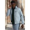 imageMembers Only Classic Iconic Racer Lightweight Bomber Jackets UnisexSky Blue