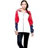 imageMembers Only Color Block Poly Taslon Zip Front for WomenPink