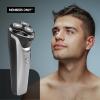 imageMembers Only Electric Razor for Men Lithium Metallic Cordless 3 Heads Rotary Shaver Precision Trimming Close Shave with Builtin Popup Trimmer IPX6 Waterproof USB Rechargeable Battery3 Head Shaver