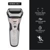 imageMembers Only Electric Razor for Men Lithium Metallic Cordless 3 Heads Rotary Shaver Precision Trimming Close Shave with Builtin Popup Trimmer IPX6 Waterproof USB Rechargeable Battery2 Blade Shaver