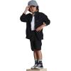 imageMembers Only Kids Iconic Racer Unisex Bomber JacketBlack
