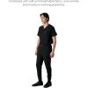 imageMembers Only London Drawstring Mens Jogger Pants Medical Scrubs Set Hospital Scrub PantsBlack