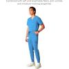 imageMembers Only London Drawstring Mens Jogger Pants Medical Scrubs Set Hospital Scrub PantsCeil Blue