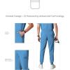 imageMembers Only London Drawstring Mens Jogger Pants Medical Scrubs Set Hospital Scrub PantsCeil Blue