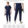 imageMembers Only London Drawstring Mens Jogger Pants Medical Scrubs Set Hospital Scrub PantsNavy