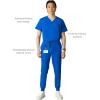 imageMembers Only London Drawstring Mens Jogger Pants Medical Scrubs Set Hospital Scrub PantsRoyal Blue