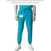 imageMembers Only London Drawstring Mens Jogger Pants Medical Scrubs Set Hospital Scrub PantsTeal