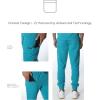 imageMembers Only London Drawstring Mens Jogger Pants Medical Scrubs Set Hospital Scrub PantsTeal