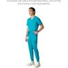 imageMembers Only London Drawstring Mens Jogger Pants Medical Scrubs Set Hospital Scrub PantsTeal