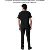 imageMembers Only Manchester VNeck Scrub Top with Pockets  Medical Scrubs for Men Hospital Uniform  Comfortable Stretch FabricBlack
