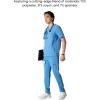 imageMembers Only Manchester VNeck Scrub Top with Pockets  Medical Scrubs for Men Hospital Uniform  Comfortable Stretch FabricCeil Blue