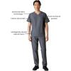 imageMembers Only Manchester VNeck Scrub Top with Pockets  Medical Scrubs for Men Hospital Uniform  Comfortable Stretch FabricGraphite