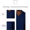 imageMembers Only Manchester VNeck Scrub Top with Pockets  Medical Scrubs for Men Hospital Uniform  Comfortable Stretch FabricNavy