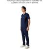 imageMembers Only Manchester VNeck Scrub Top with Pockets  Medical Scrubs for Men Hospital Uniform  Comfortable Stretch FabricNavy