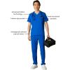 imageMembers Only Manchester VNeck Scrub Top with Pockets  Medical Scrubs for Men Hospital Uniform  Comfortable Stretch FabricRoyal Blue