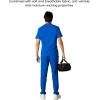 imageMembers Only Manchester VNeck Scrub Top with Pockets  Medical Scrubs for Men Hospital Uniform  Comfortable Stretch FabricRoyal Blue