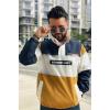 imageMembers Only Mens Colorblock Translucent HalfZip JacketNavy