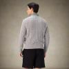 imageMembers Only Mens Crew Neck Cable SweaterGrey