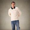 imageMembers Only Mens Crew Neck Cable SweaterIvory