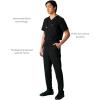 imageMembers Only Mens Hampton Open Bottom Scrub  Mens Scrub Pants  Jogger Scrubs for Men  Mens Medical Scrub PantsBlack