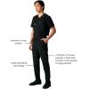 imageMembers Only Mens Hampton Open Bottom Scrub  Mens Scrub Pants  Jogger Scrubs for Men  Mens Medical Scrub PantsBlack