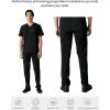 imageMembers Only Mens Hampton Open Bottom Scrub  Mens Scrub Pants  Jogger Scrubs for Men  Mens Medical Scrub PantsBlack