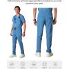 imageMembers Only Mens Hampton Open Bottom Scrub  Mens Scrub Pants  Jogger Scrubs for Men  Mens Medical Scrub PantsCeil Blue
