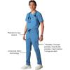 imageMembers Only Mens Hampton Open Bottom Scrub  Mens Scrub Pants  Jogger Scrubs for Men  Mens Medical Scrub PantsCeil Blue