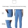 imageMembers Only Mens Hampton Open Bottom Scrub  Mens Scrub Pants  Jogger Scrubs for Men  Mens Medical Scrub PantsCeil Blue