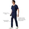 imageMembers Only Mens Hampton Open Bottom Scrub  Mens Scrub Pants  Jogger Scrubs for Men  Mens Medical Scrub PantsNavy