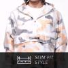 imageMembers Only Mens Printed Camo Transluscent Pullover Half Zip Layering JacketMaze Camo