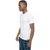imageMembers Only Mens Short Sleeve Bamboo Rayon Sleep TShirtWhite