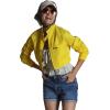 imageMembers Only Mini Cropped Jacket Women Trendy Racer JacketYellow