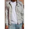 imageMembers Only Original Iconic Racer Jacket for Men  Slim Fit Light Grey