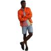 imageMembers Only Original Iconic Racer Jacket for Men  Slim Fit Orange