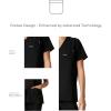 imageMembers Only Siena Double Chest ampamp Pouch Pocket Medical Scrub Top for Women Hospital UniformBlack