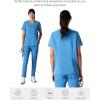 imageMembers Only Siena Double Chest ampamp Pouch Pocket Medical Scrub Top for Women Hospital UniformCeil Blue
