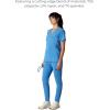 imageMembers Only Siena Double Chest ampamp Pouch Pocket Medical Scrub Top for Women Hospital UniformCeil Blue