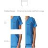 imageMembers Only Siena Double Chest ampamp Pouch Pocket Medical Scrub Top for Women Hospital UniformCeil Blue