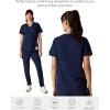 imageMembers Only Siena Double Chest ampamp Pouch Pocket Medical Scrub Top for Women Hospital UniformNavy